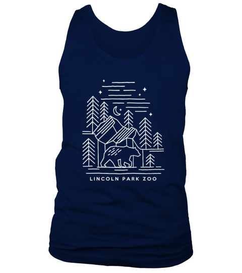 Bear Tree Line lincoln park zoo Tank Top Unisex