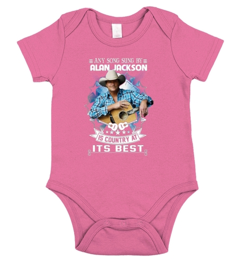 HAISHIMM Mens Printed tees Alan Jackson Crewneck Fashion Short Sleeve Baby One-Piece