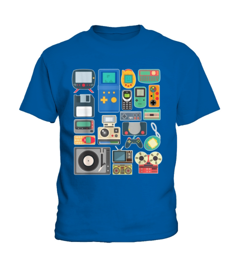 80s 90s Video Game Retro Vintage Classic Arcade Kids T-Shirt