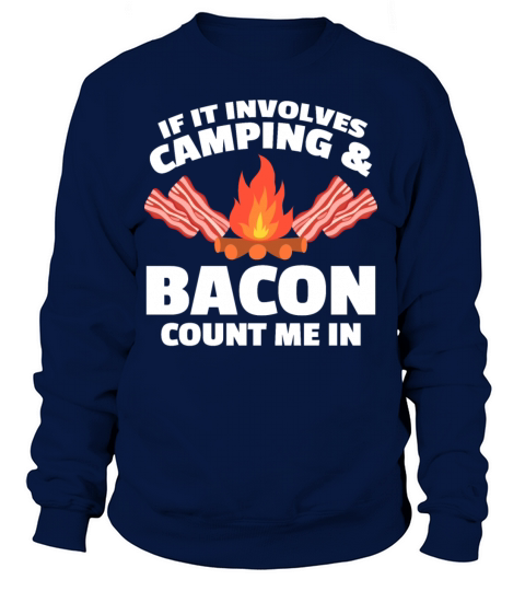 Camping Bacon Fire Funny Apparel Women's Sweatshirt
