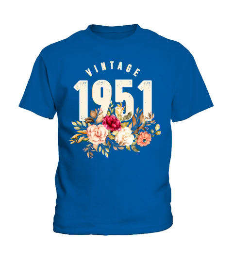 Vintage 1951 70th Birthday Est 1951 Kids T-Shirt