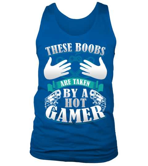 These boobs are taken by a hot gamer Men's Tank Top