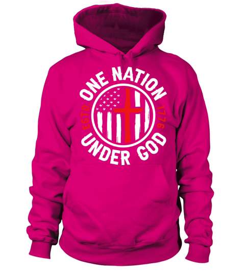 One Nation Under God Usa Patriot Women's Hoodie