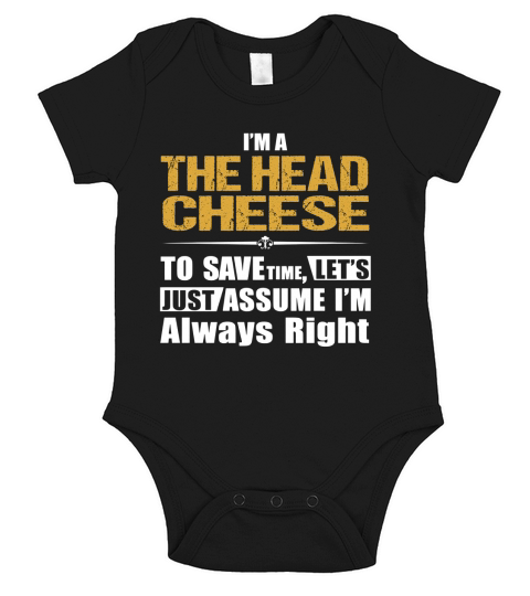 THE HEAD CHEESE Short Sleeve Baby One-Piece