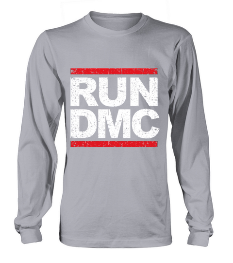 Run DMC District Vintage Style Logo Long sleeved Unisex
