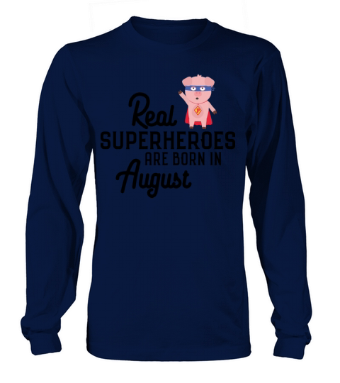 Superheroes-are-born-in-August Sk7qe Women's Long Sleeve