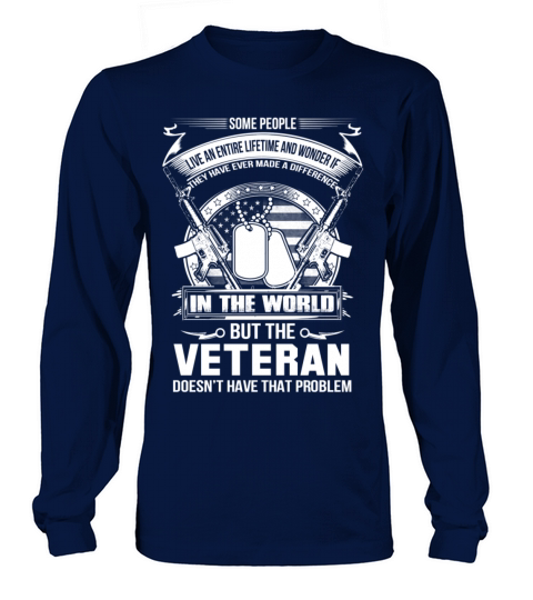 Veteran patriotic veteran navy veteran iraq vete Women's Long Sleeve