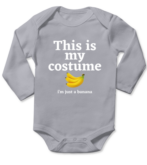 Halloween Banana Costume Long Sleeve Baby One-Piece