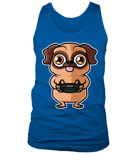 Video Games Nerd Pug Dog Gaming Gamer product Men's Tank Top