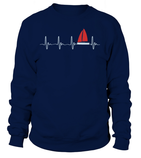 Sailboat heartbeat sailing skipper Women's Sweatshirt