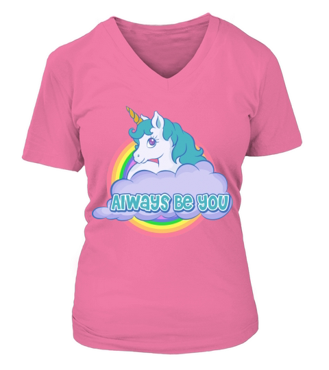 Always Be You Unicorn Dwayne V-neck T-Shirt Woman