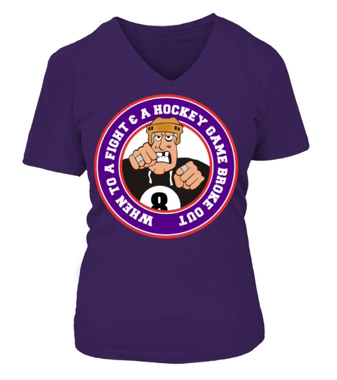 Funny Hockey Women's V-Neck T-shirt