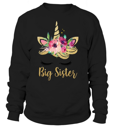 Unicorn Big Sister Shirt I m Going to be a Big Sis Women's Sweatshirt