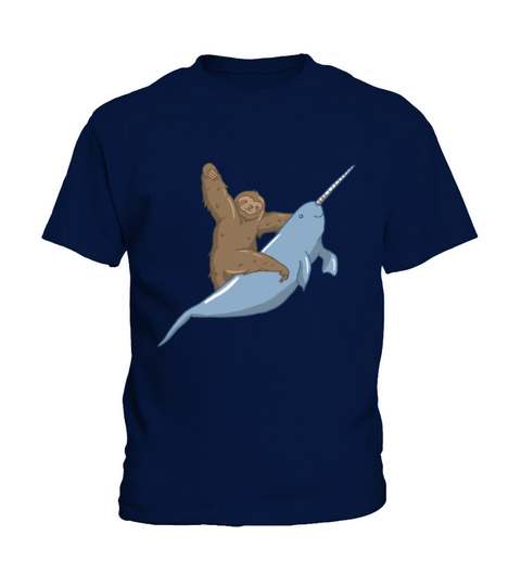 Narwhal Unicorn Beluga Sea Life Sloth Tusk Gift Kids T-Shirt