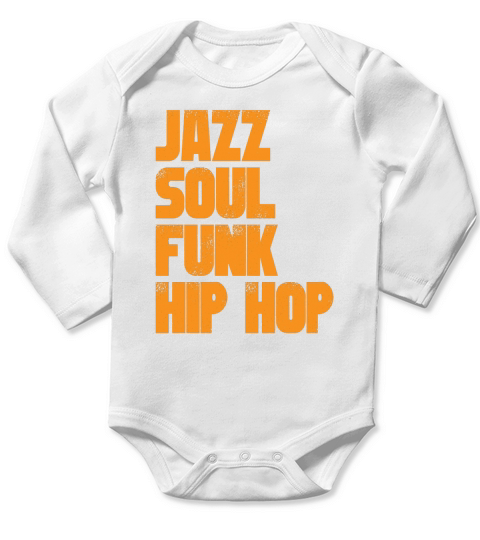 jazz soul funk hip hop Long Sleeve Baby One-Piece