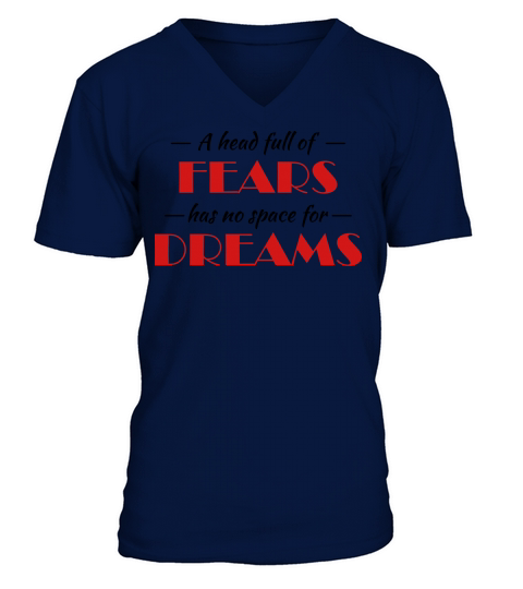 A head full of fears Men's V-Neck T-shirt
