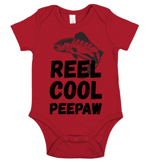 Reel Cool Peepaw Short Sleeve Baby One-Piece