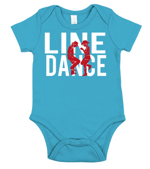 Line dance Short Sleeve Baby One-Piece