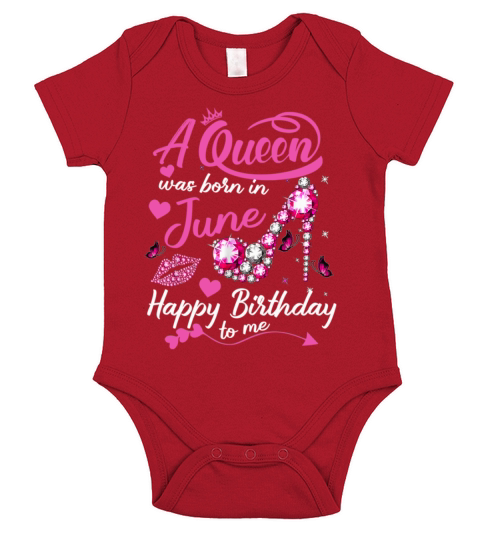 A queen was born in june Short Sleeve Baby One-Piece