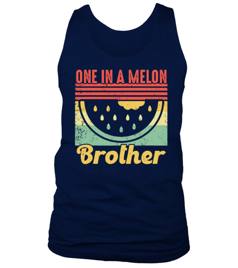 Family summer Watermelon Vintage One In A Melon Men's Tank Top