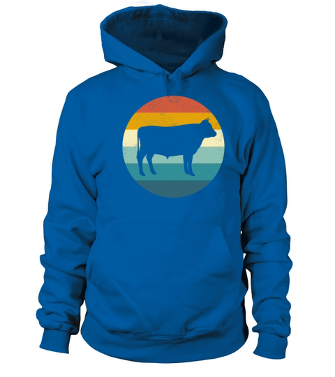 Retro Vintage Cow Farm Animal Women's Hoodie