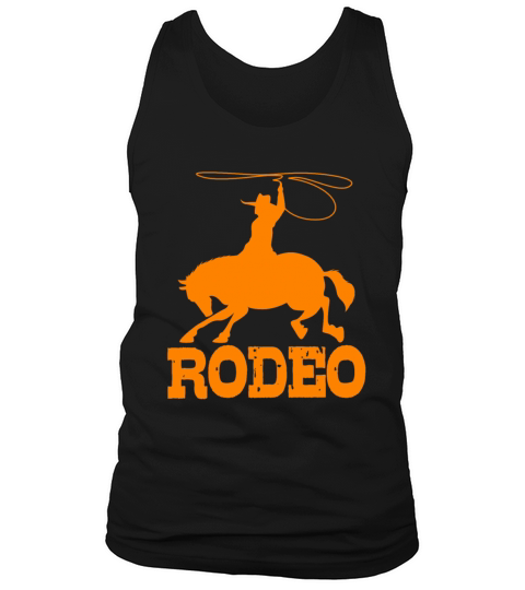 Silhouette Cowboy Rodeo Bull Riding For Men Men's Tank Top