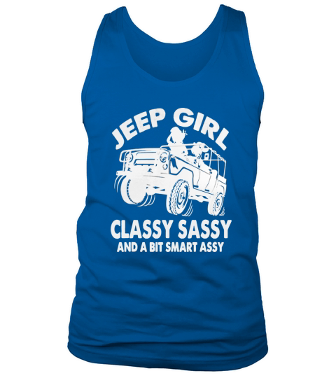 Vintage Jeep Girl Classy Sassy And A Bit Smart Assy Tank Top Unisex