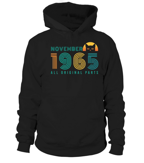 1965 November Vintage Cat Men's Hoodie