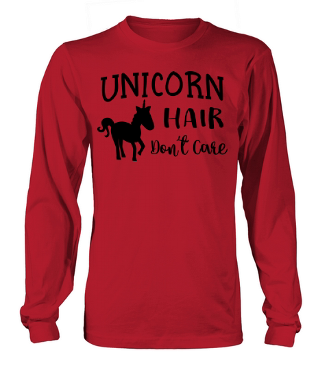 Unicorn hair dont care Women's Long Sleeve