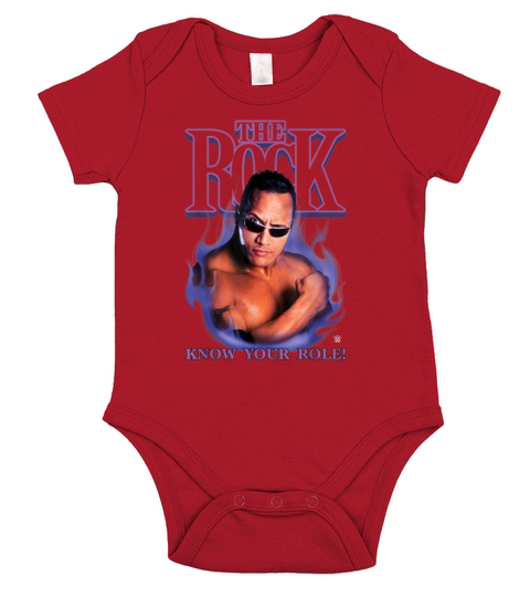 The Rock Know Your Role WWE shirt Short Sleeve Baby One-Piece