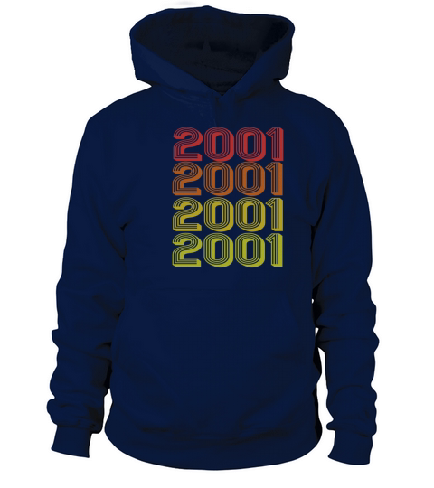 Retro Born In 2001 Women's Hoodie