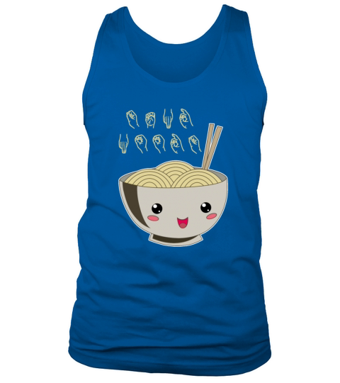 Send Noods Ramen Japanese Noodle Sign Language Men's Tank Top