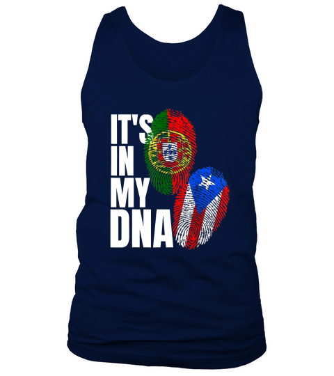 Portuguese Mix Puerto Rican DNA Flag  - Ladies Flowy Tank Tank Top Unisex