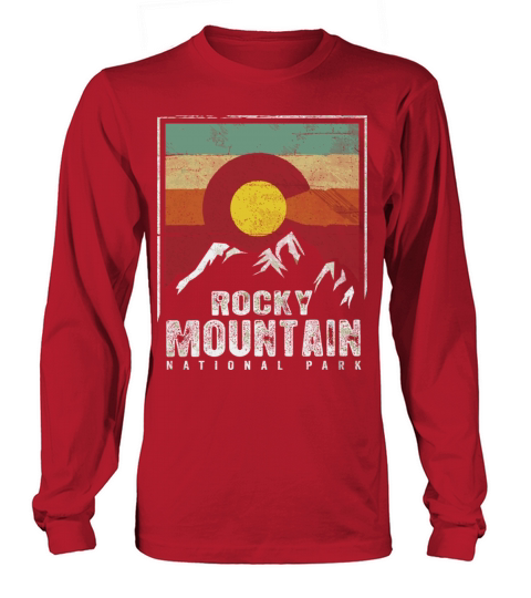 Vintage Rocky Mountain National Park Shirt Colorad Women's Long Sleeve