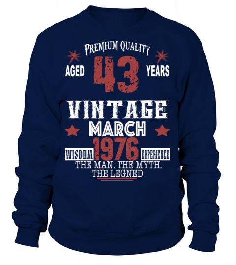 are born in march 1976 Women's Sweatshirt