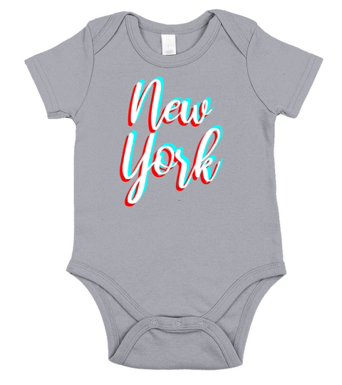 New York Short Sleeve Baby One-Piece