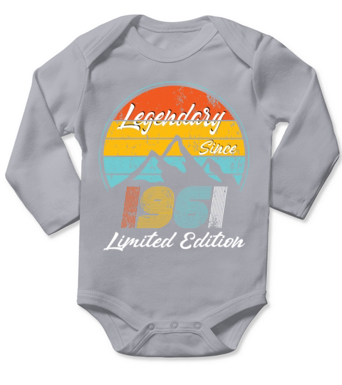 60 Years Legendary since 1961 Limited Edition Long Sleeve Baby One-Piece