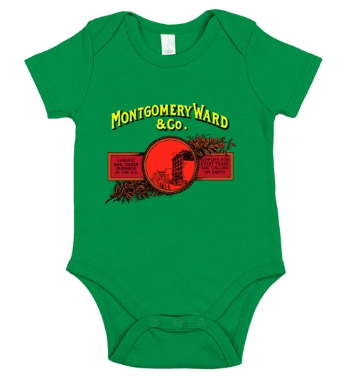 Montgomery Ward Department Store - Old Catalog Promo Logo T-Shirt Short Sleeve Baby One-Piece