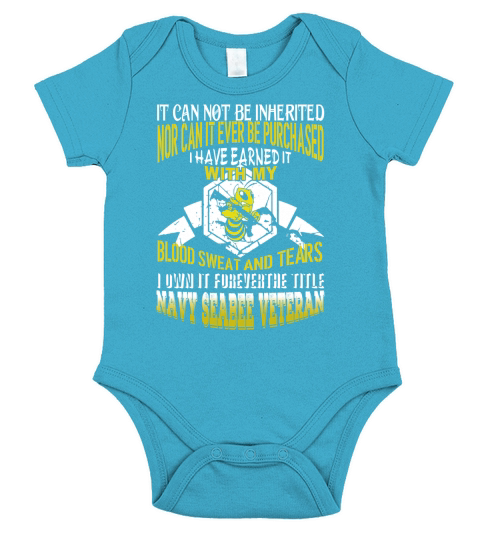 Navy Seabee Veteran T-Shirt Short Sleeve Baby One-Piece