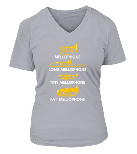 Mellophone Types Of Mellophones V-neck T-Shirt Woman