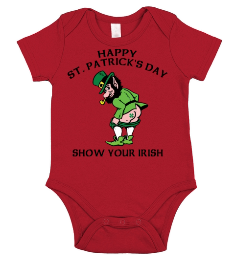 St Patricks Day Show Your Irish Short Sleeve Baby One-Piece