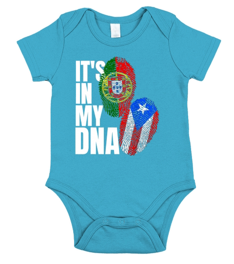 Portuguese Mix Puerto Rican DNA Flag  - Ladies Flowy Tank Short Sleeve Baby One-Piece