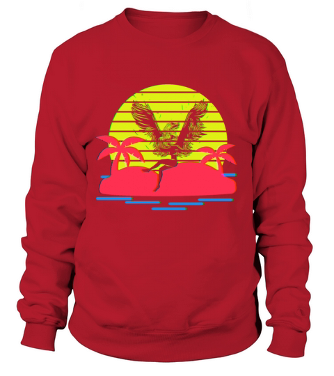 Angel On An Island With Palm Trees Women's Sweatshirt