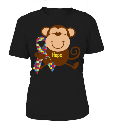 Monkey Autism Hope Women's T-Shirt