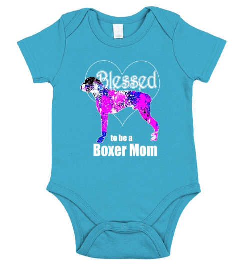Boxer Dog Mom TShirt Short Sleeve Baby One-Piece