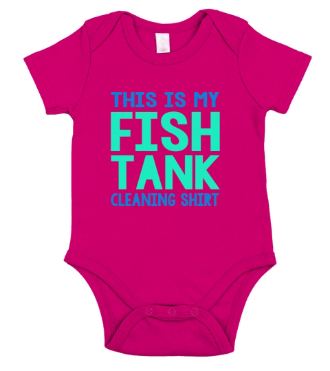 Aquarium This Is My Fish Tank Cleaning Short Sleeve Baby One-Piece