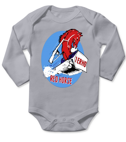 1 EXPEDITIONARY RED HORSE GROUP Long Sleeve Baby One-Piece