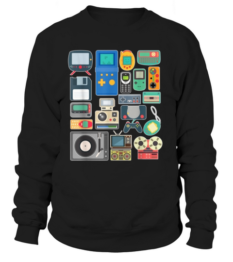 80s 90s Video Game Retro Vintage Classic Arcade Women's Sweatshirt