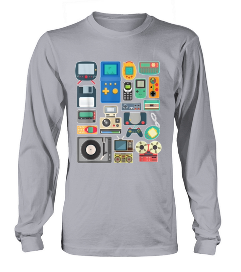 80s 90s Video Game Retro Vintage Classic Arcade Women's Long Sleeve