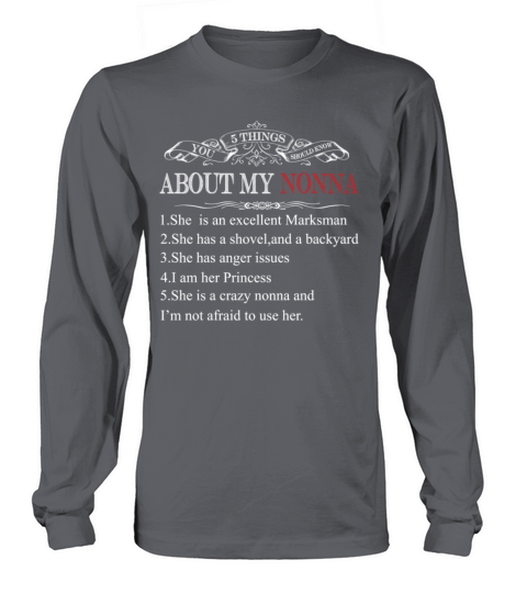 5 Things You should Know About My Nonna Women's Long Sleeve
